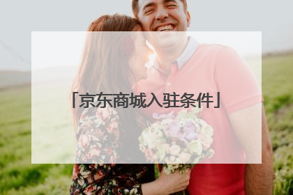 京东商城入驻条件