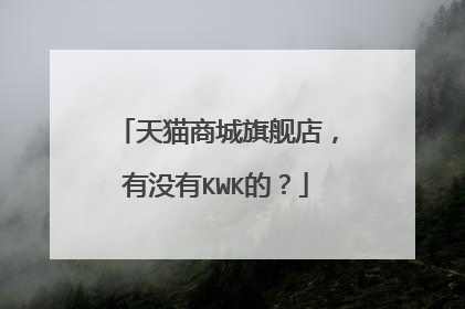 天猫商城旗舰店，有没有KWK的？