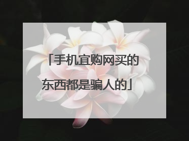 手机宜购网买的东西都是骗人的