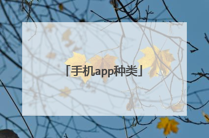 手机app种类
