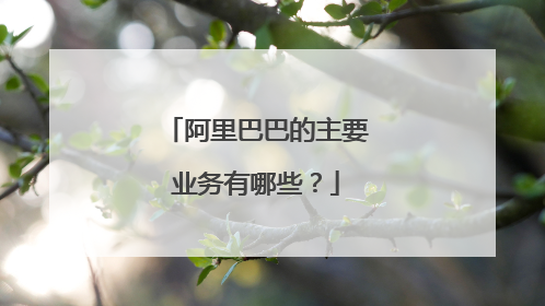 阿里巴巴的主要业务有哪些？