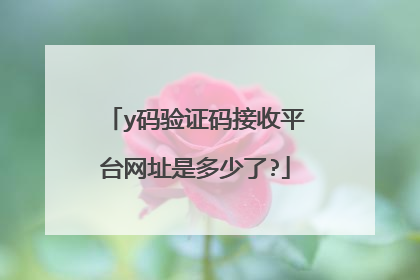 y码验证码接收平台网址是多少了?