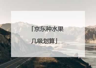 京东种水果几级划算