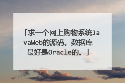 求一个网上购物系统JavaWeb的源码。数据库最好是Oracle的。