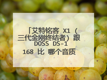 艾特铭客 X1 (三代金刚终结者) 跟 DOSS DS-1168 比 哪个音质音效更好一些 最好是用过的来说说