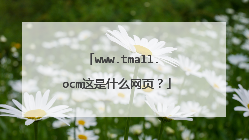 www.tmall.ocm这是什么网页？
