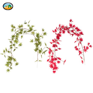 辉韵 仿真枫叶藤条 3色可选 婚庆布展装饰缠绕跨境产品 厂家直销